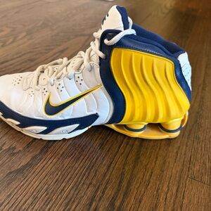 Nike Shox, Men's Blue and yellow Vintage Hightop